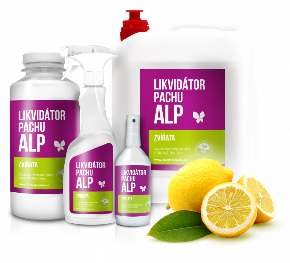 Likvidátor pachu ALP - Zvířata - Citron Objem: 215 ml